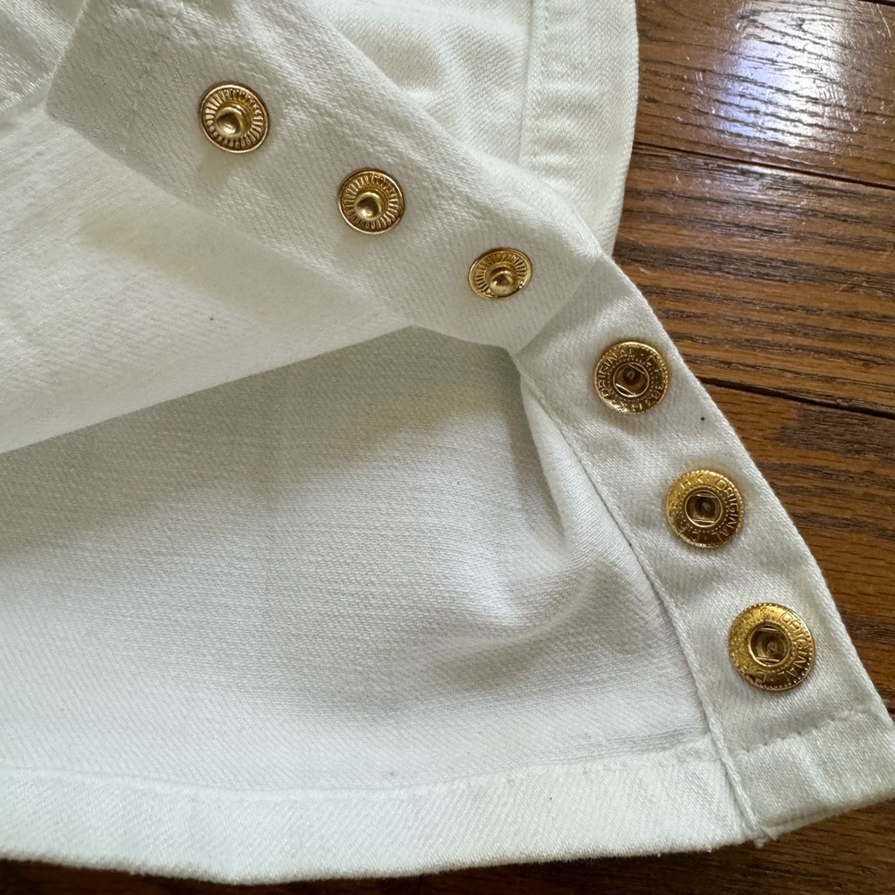Tory Burch white Flared Cropped Jeans Size 23 - Picture 7 of 7